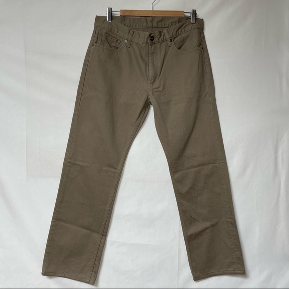 Mens Uniqlo Khaki 5-pocket jean size W33 - Picture 5 of 7